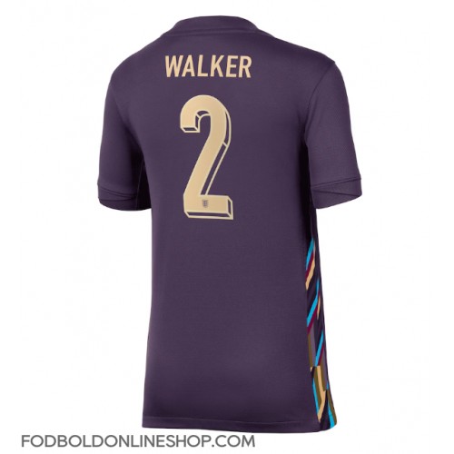 England Kyle Walker #2 Udebanetrøje Dame EM 2024 Kortærmet